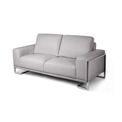 Mia Bella Gianna Light Gray Loveseat - Ornate Home