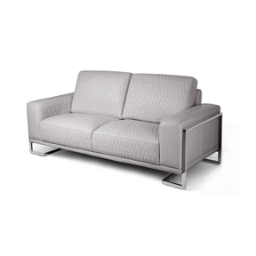 Mia Bella Gianna Light Gray Loveseat - Ornate Home