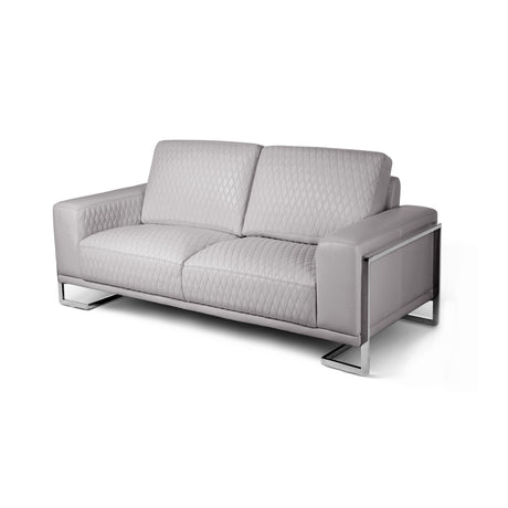 Mia Bella Gianna Light Gray Loveseat - Ornate Home