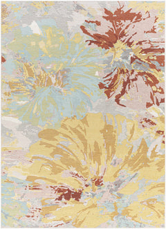 Miaray Floral Chenille Area Rug - Clearance - Ornate Home