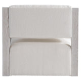 Mica White/Cream/Weathered Bone Fabric Swivel Chair - Ornate Home