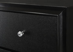 Micah Black LED Panel Bedroom Set - Ornate Home