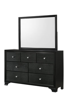 Micah Black LED Panel Bedroom Set - Ornate Home