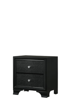 Micah Black LED Panel Bedroom Set - Ornate Home