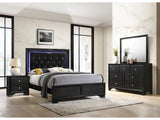 Micah Black LED Youth Panel Bedroom Set - Ornate Home