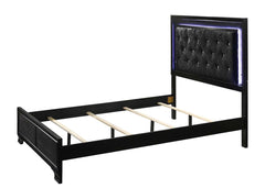 Micah Black Queen Panel Bed - Ornate Home