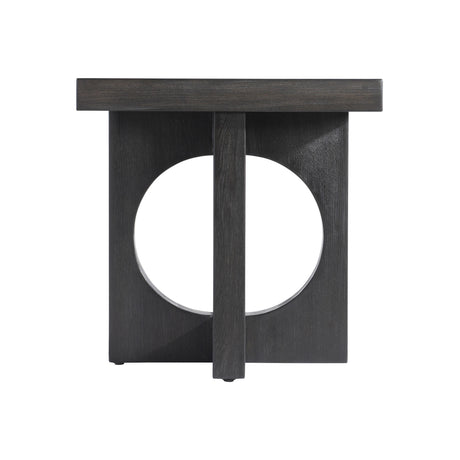 Micah Black Truffle Side Table - Ornate Home