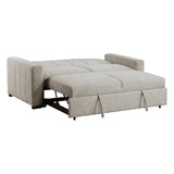 Michah Light Gray Sofa with Pull-Out Bed - Ornate Home