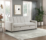 Michah Light Gray Sofa with Pull-Out Bed - Ornate Home