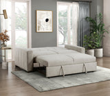 Michah Light Gray Sofa with Pull-Out Bed - Ornate Home