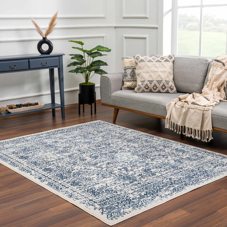 Michie Blue Area Rug - Clearance - Ornate Home