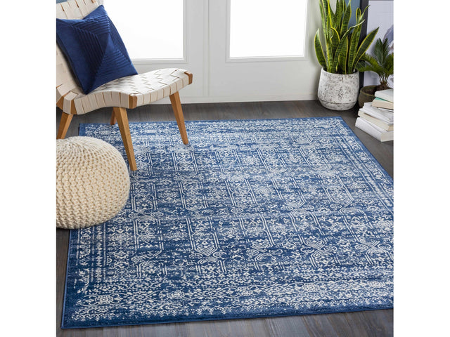 Michie Dark Blue Area Rug - Clearance - Ornate Home