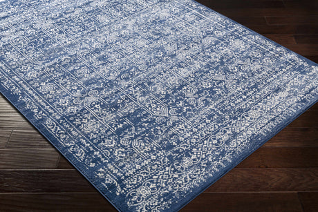 Michie Dark Blue Area Rug - Clearance - Ornate Home
