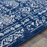Michie Dark Blue Area Rug - Clearance - Ornate Home