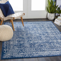 Michie Dark Blue Area Rug - Clearance - Ornate Home
