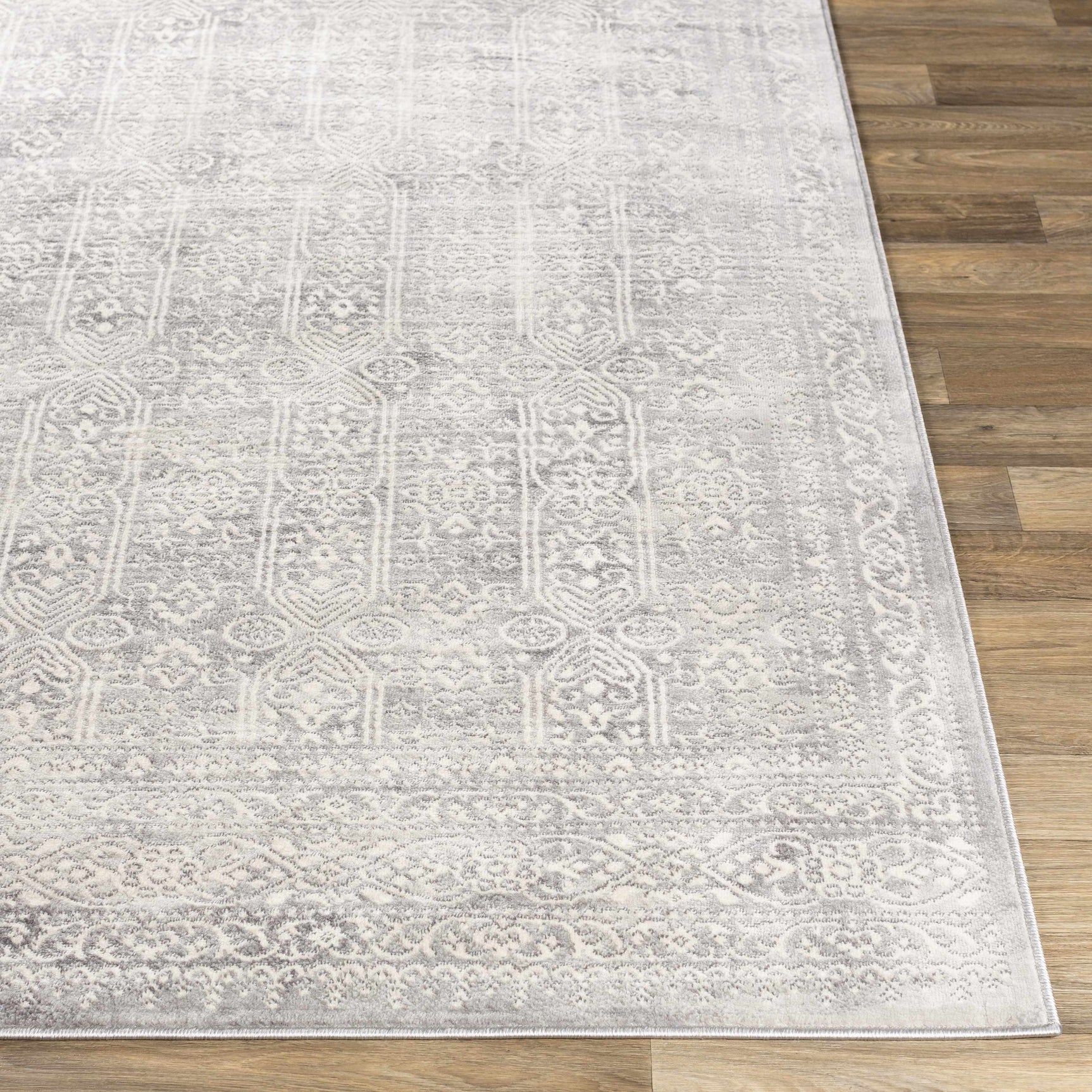 Michie Gray Area Rug - Ornate Home