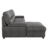 Michigan Dark Gray 2-Piece Sectional with Left Chaise - Ornate Home