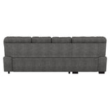 Michigan Dark Gray 2-Piece Sectional with Left Chaise - Ornate Home