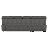 Michigan Dark Gray 2-Piece Sectional with Left Chaise - Ornate Home