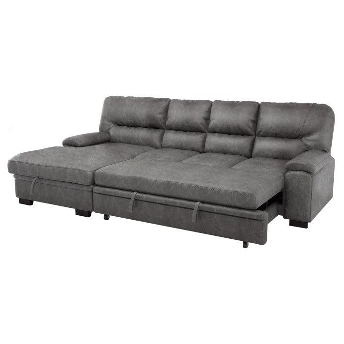 Michigan Dark Gray 2-Piece Sectional with Left Chaise - Ornate Home