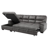Michigan Dark Gray 2-Piece Sectional with Left Chaise - Ornate Home