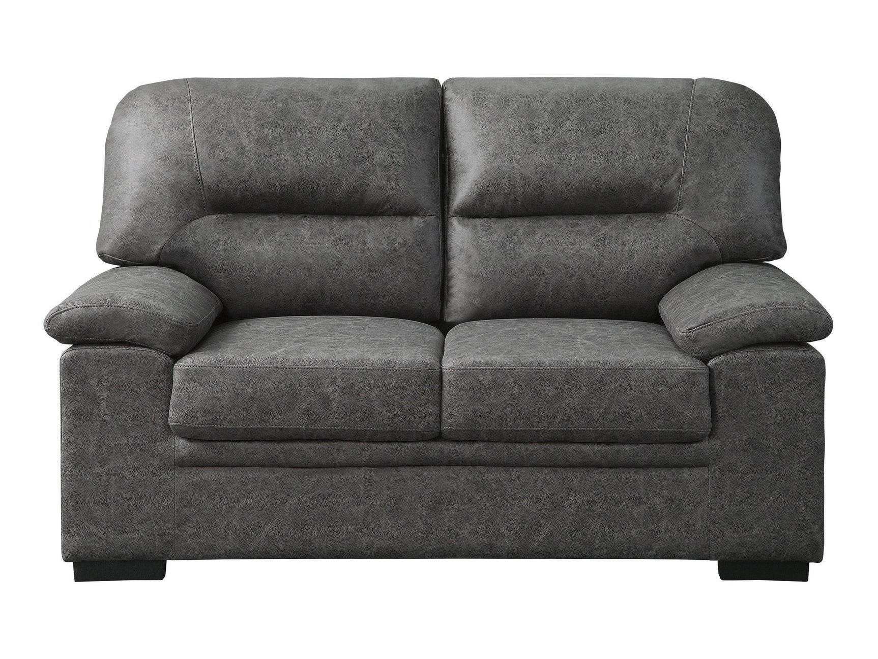 Michigan Dark Gray Loveseat - Ornate Home
