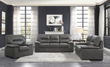 Michigan Dark Gray Loveseat - Ornate Home