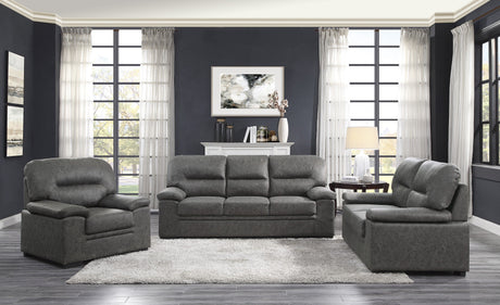Michigan Dark Gray Loveseat - Ornate Home