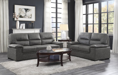 Michigan Dark Gray Loveseat - Ornate Home