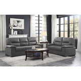 Michigan Dark Gray Loveseat - Ornate Home