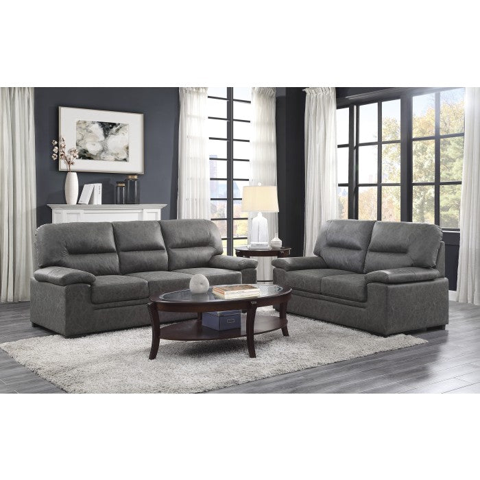 Michigan Dark Gray Loveseat - Ornate Home