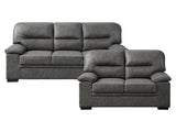 Michigan Dark Gray Sofa & Loveseat - Ornate Home
