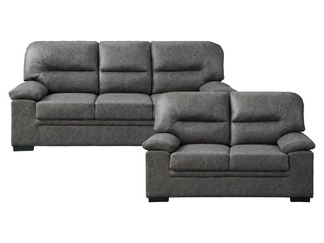 Michigan Dark Gray Sofa & Loveseat - Ornate Home