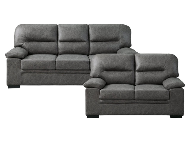 Michigan Dark Gray Sofa & Loveseat - Ornate Home