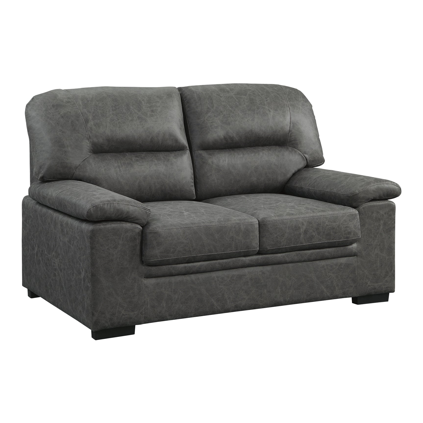 Michigan Dark Gray Sofa & Loveseat - Ornate Home