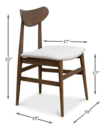 Mid-Century Brown Side Chair (Set of 2) - Ornate Home