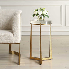 Midas Antique Gold Accent Table - Ornate Home