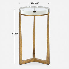 Midas Antique Gold Accent Table - Ornate Home