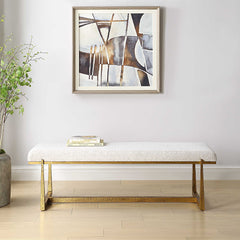 Midas Antique Gold Bench - Ornate Home