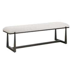Midas Black Long Bench - Ornate Home