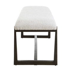 Midas Black Long Bench - Ornate Home
