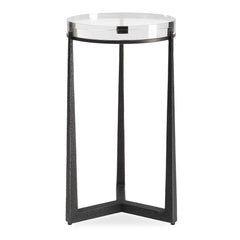 Midas Dark Bronze Round Accent Table - Ornate Home