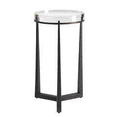 Midas Dark Bronze Round Accent Table - Ornate Home