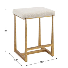 Midas Gold Counter Stool - Ornate Home