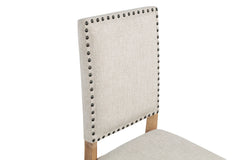 Middleton Beige Upholstered Dining Side Chair (Set of 2) - Ornate Home