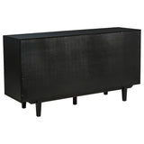 Middleton Black 4-door Sideboard Server with Dual Drawers - Ornate Home