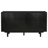 Middleton Black 4-door Sideboard Server with Dual Drawers - Ornate Home