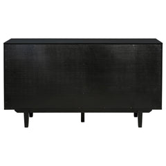 Middleton Black 4-door Sideboard Server with Dual Drawers - Ornate Home