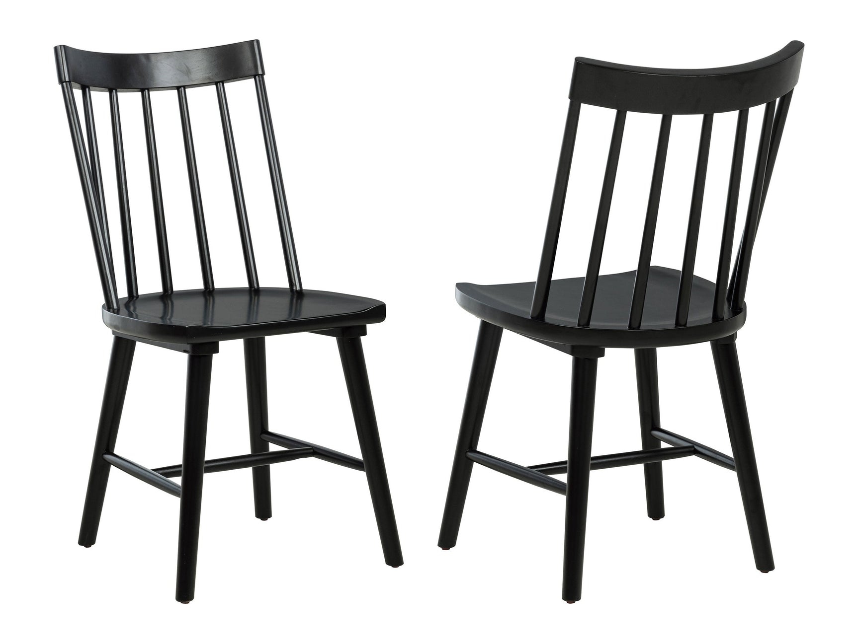 Middleton Black Solid Wood Dining Side Chair (Set of 2) - Ornate Home