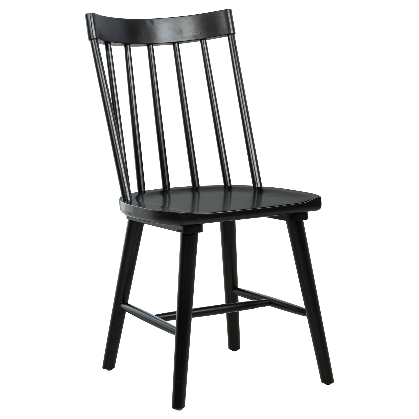 Middleton Black Solid Wood Dining Side Chair (Set of 2) - Ornate Home